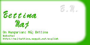 bettina maj business card